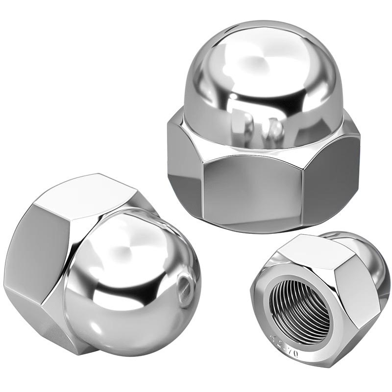Høj krone hexagon covermøtrikker