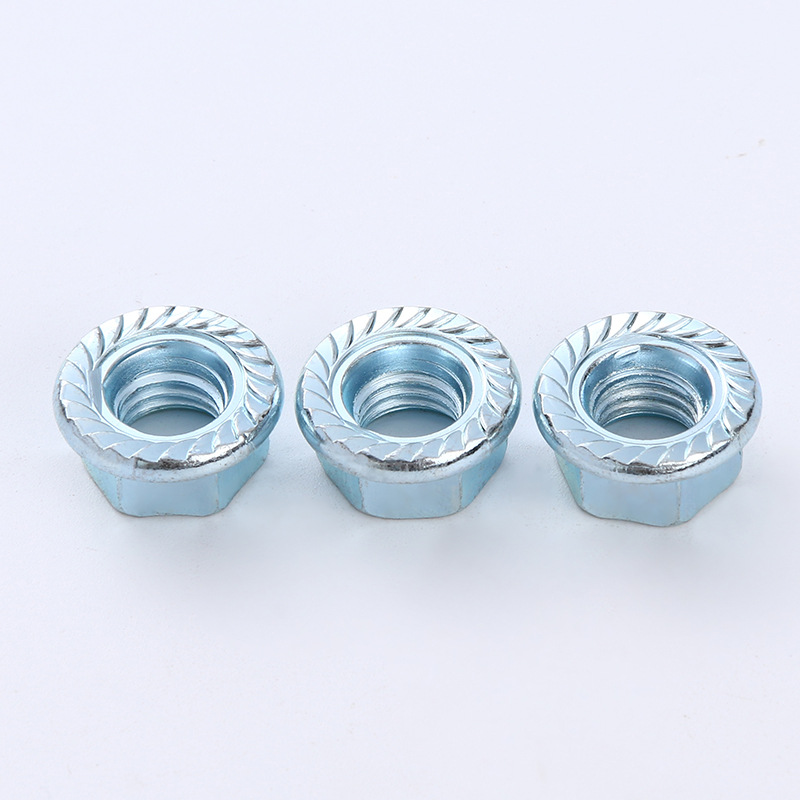 Højstyrke sekskantmøtrikker med flanger