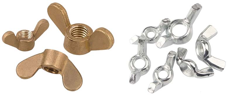 Round wing nuts Round wing nuts