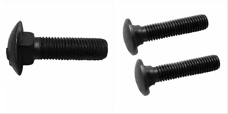 black oxide round head bolt