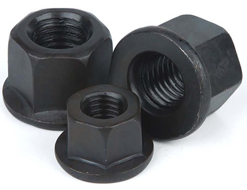 Hexagon nut with collar