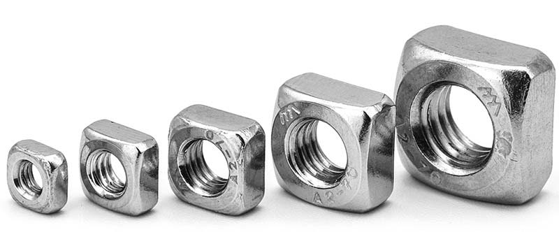 Single Chamfered Square Nuts Single Chamfered Square Nuts