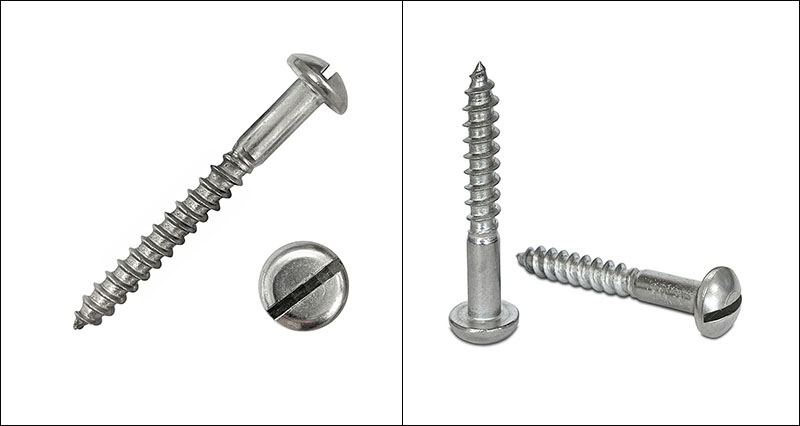 DIN 96 Slotted Round Head Single Thread Wood Screw DIN 96 Slotted Round Head Single Thread Wood Screw