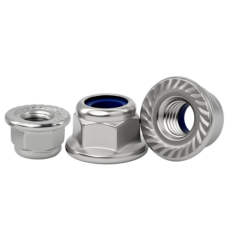 Fremherskende sekskantmøtrikker med momenttype med flange