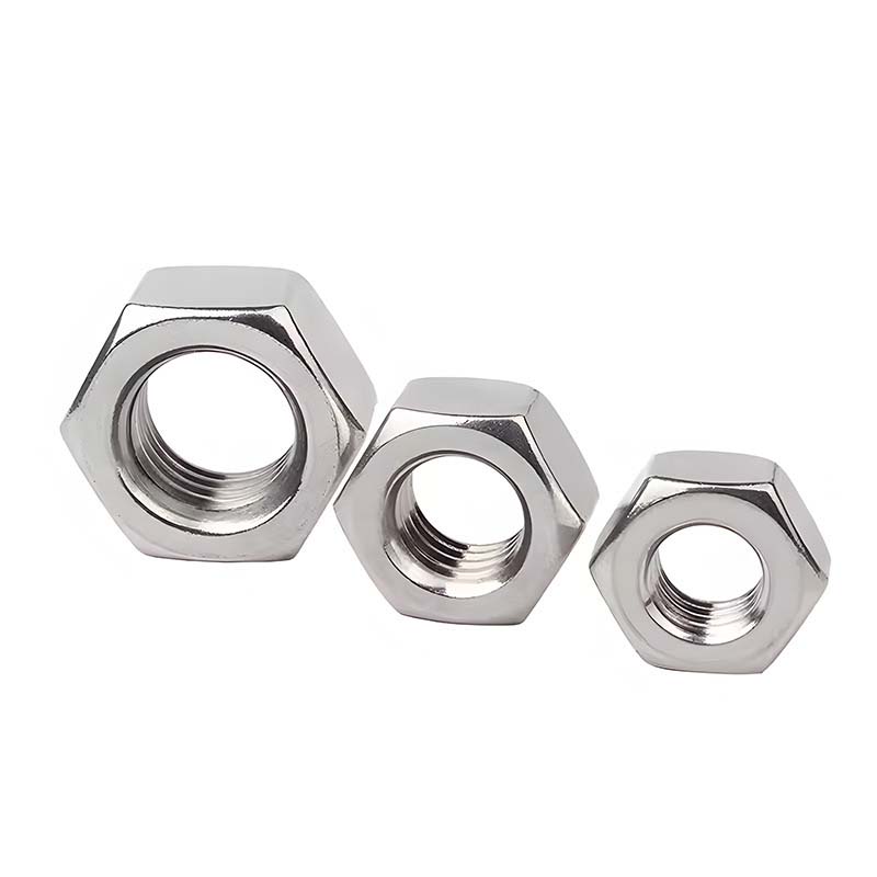 Enkelt afskåret hexagon tynd møtrik